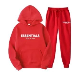 Essential Fear of God Red Tracksuit