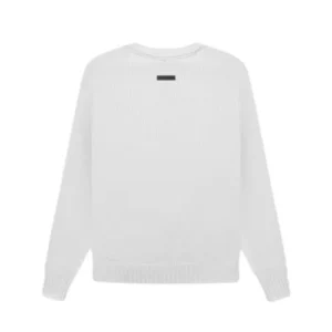 Essentials Overlapped White Sweater