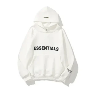 ESSENTIALS Oversized White – Hoodie
