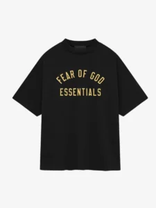 Essentials Black Fear Of God Jersey Crewneck Tee